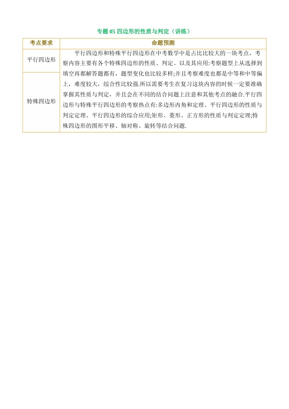 专题05 四边形的性质与判定（讲练）_中考数学.docx_第1页