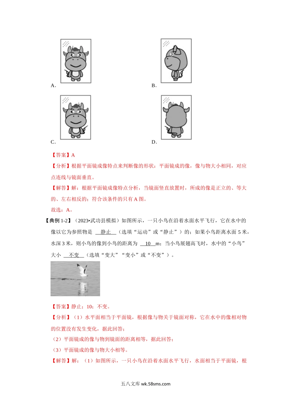 4.3 平面镜成像（考点解读）（解析版）_八年级上册 (1).docx_第3页