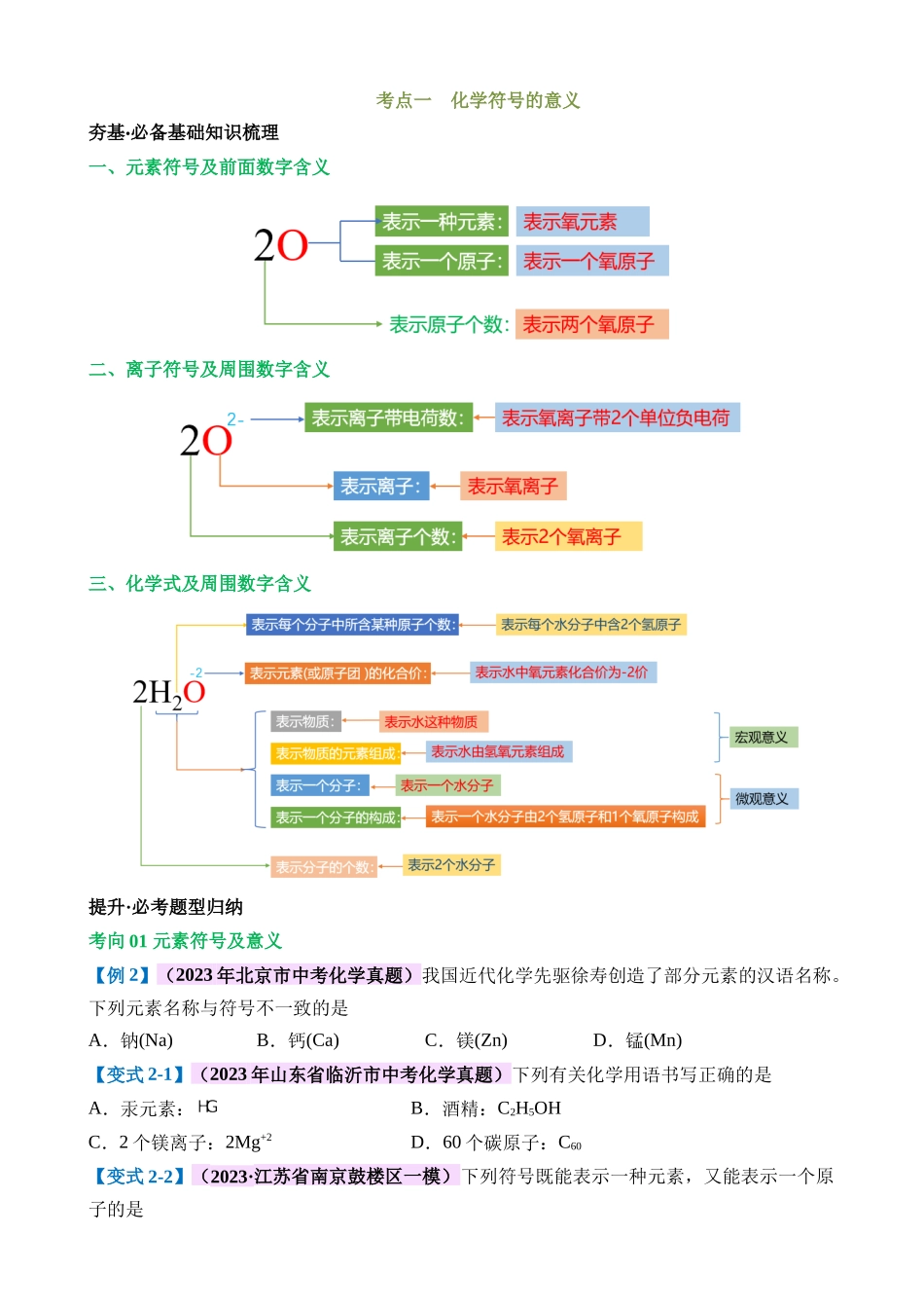 专题10 化学式与化学用语（讲义）_中考化学.docx_第3页