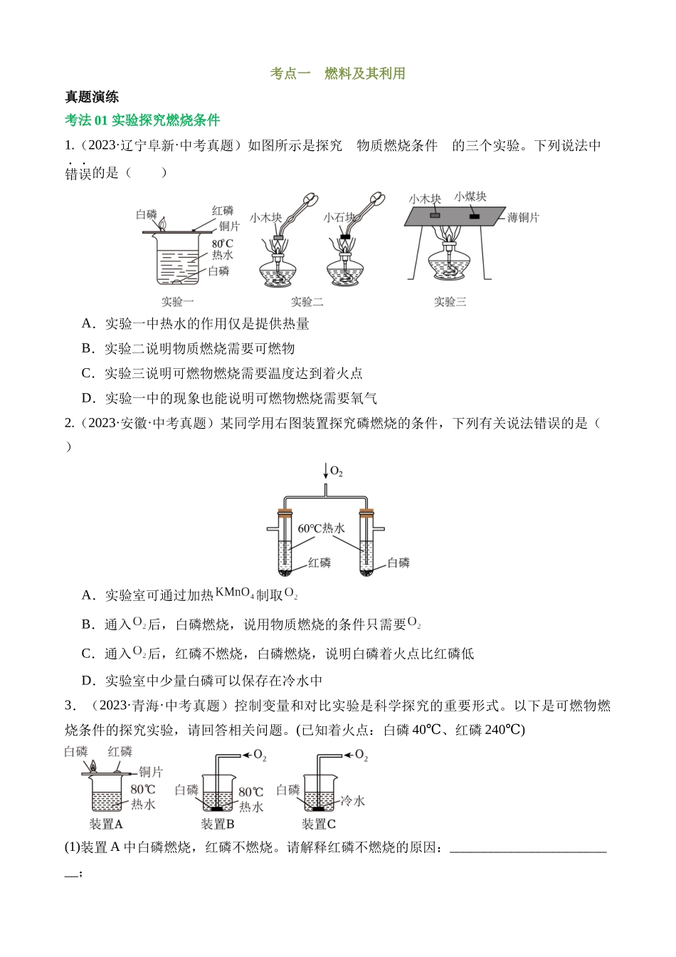 专题04 化学与社会发展（讲练）_中考化学.docx_第3页