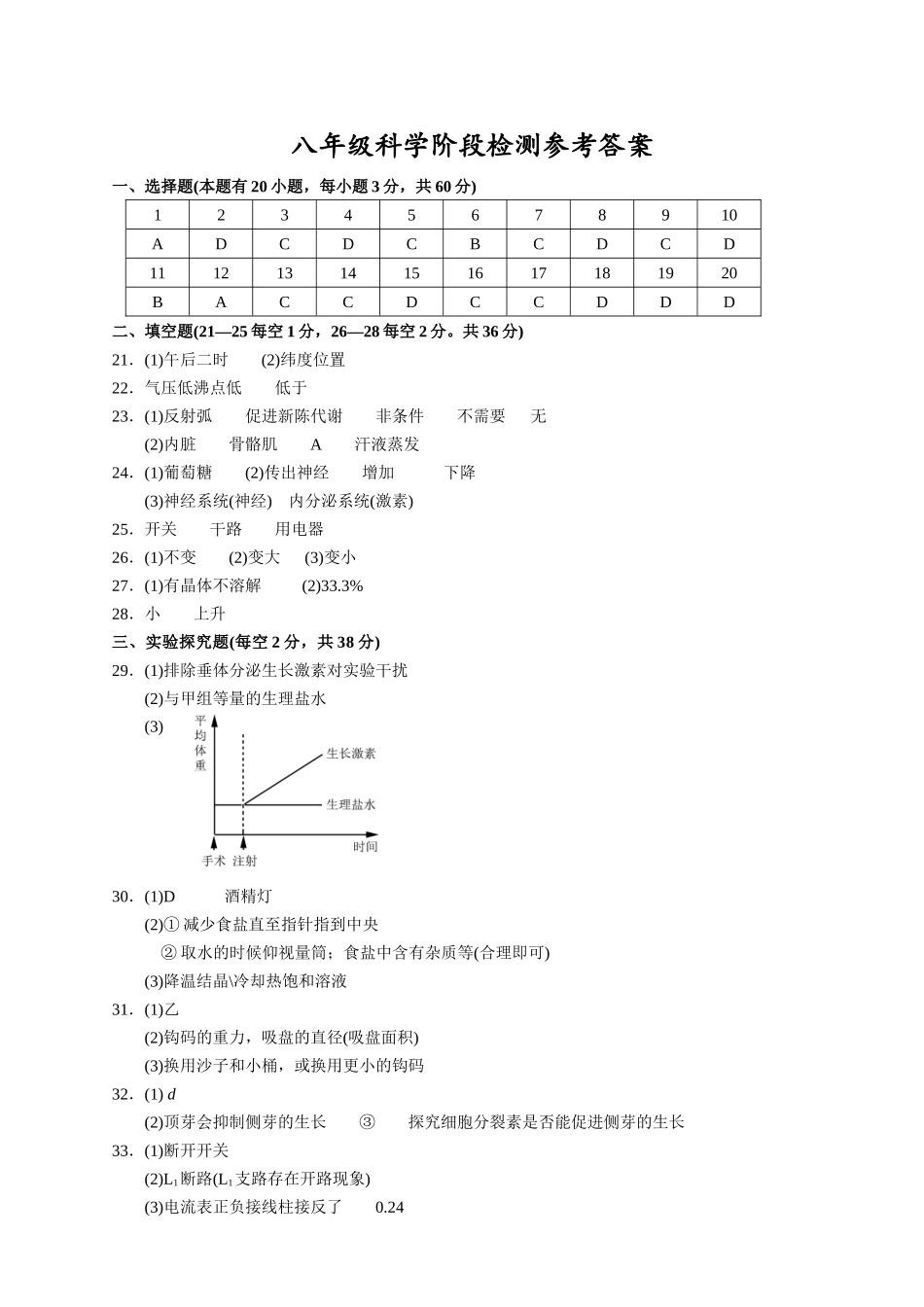 八年级科学答案_八年级上册.docx_第1页