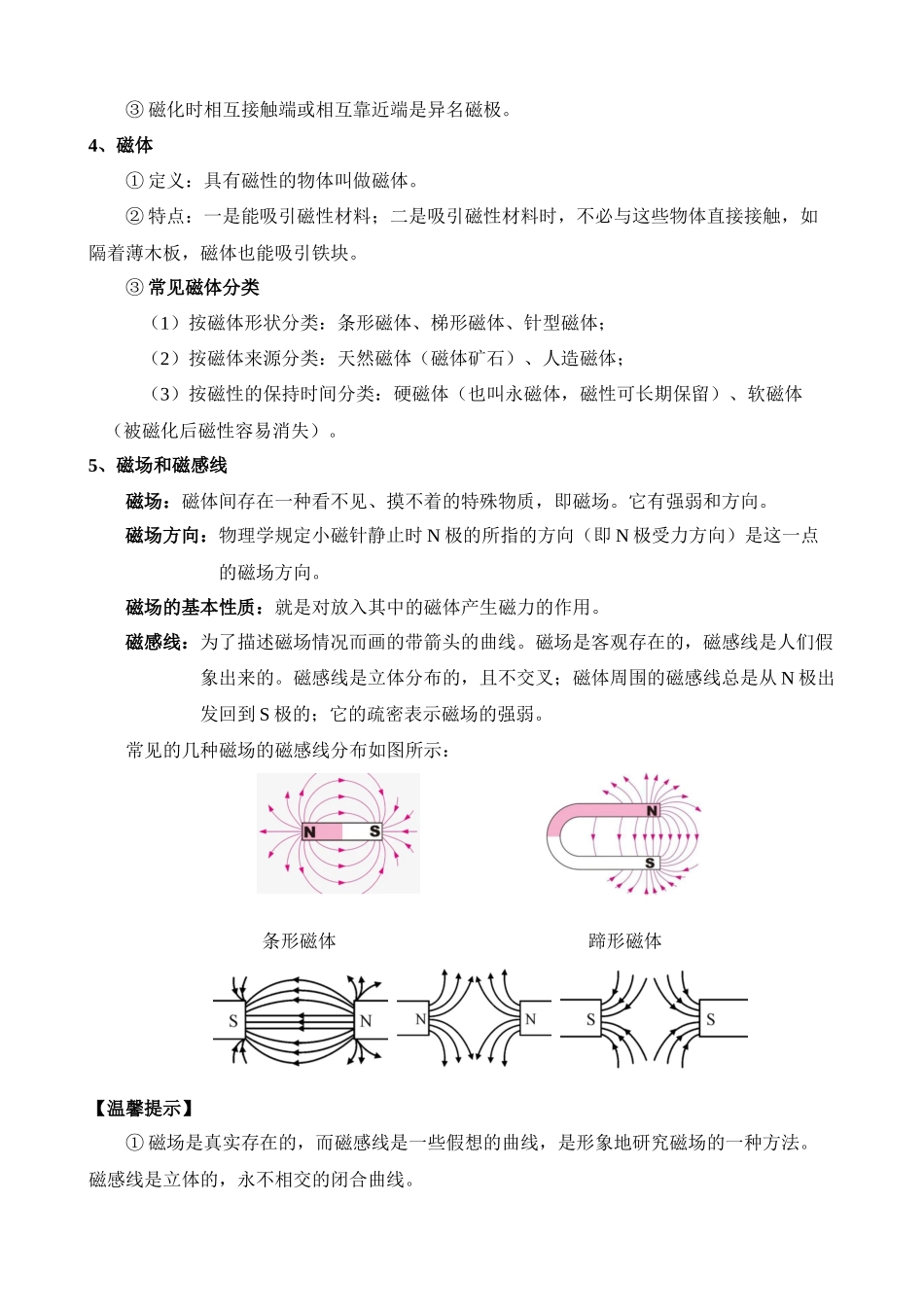 第5章 电与磁 知识梳理.docx_第2页