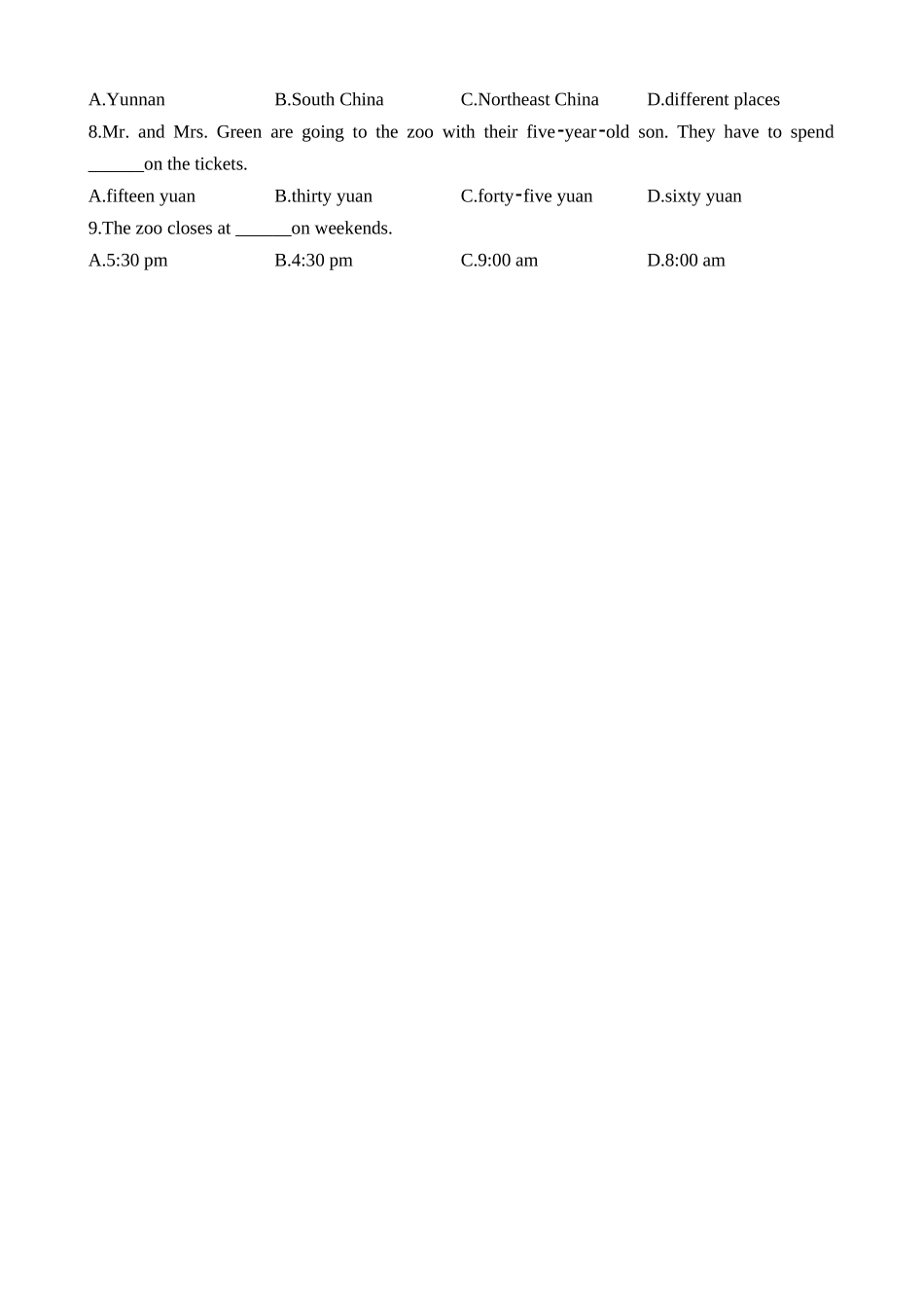 Unit 3 Lesson 15 同步练习.docx_第2页