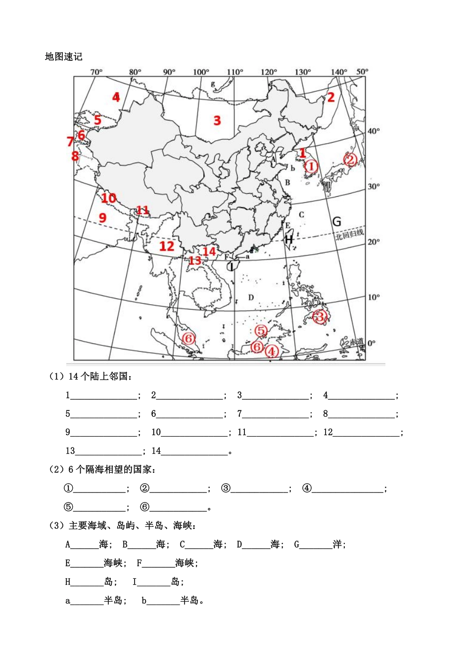 人教版地理八年级上册知识点总结_八年级上册_八年级上册.pdf_第2页