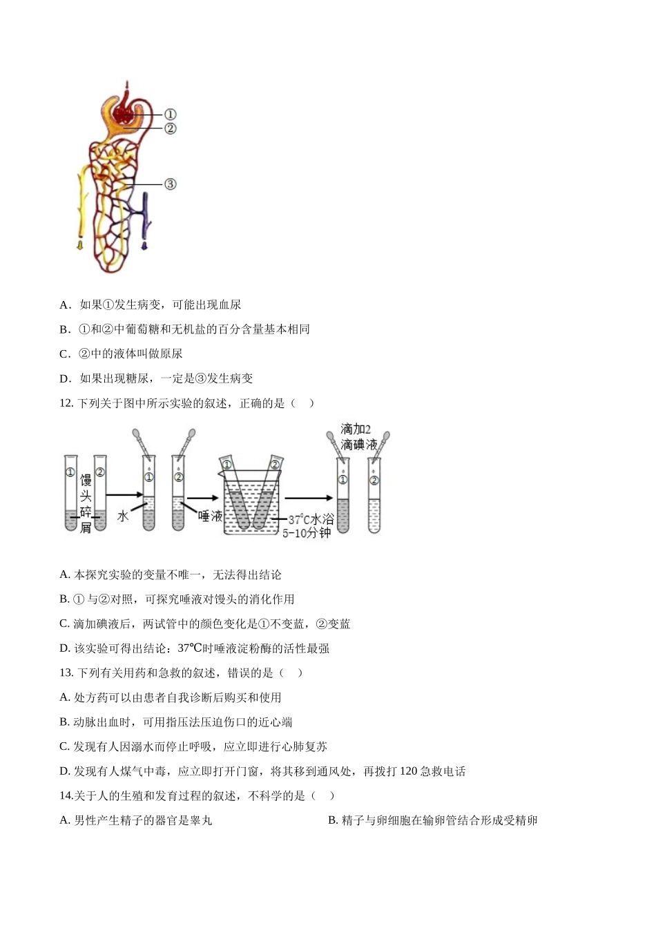 生物（广东卷）（考试版）.docx_第3页