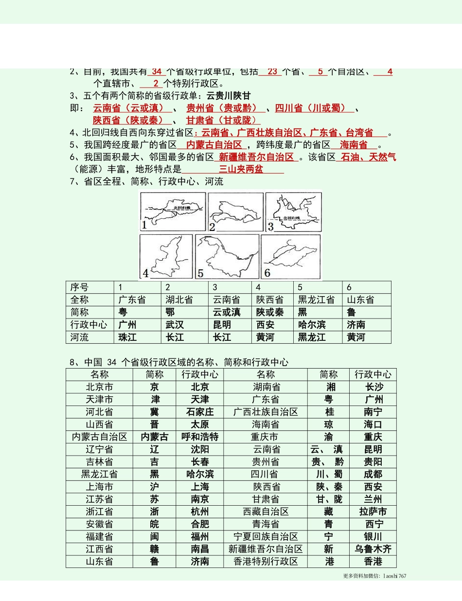 人教版八年级上册地理知识点总结_八年级上册_八年级上册.pdf_第3页