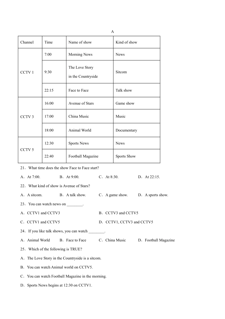 八年级英语上册单元测试     Unit 5（B卷·能力提升）（人教版）（原卷版）_八年级上册_八年级上册.pdf_第3页