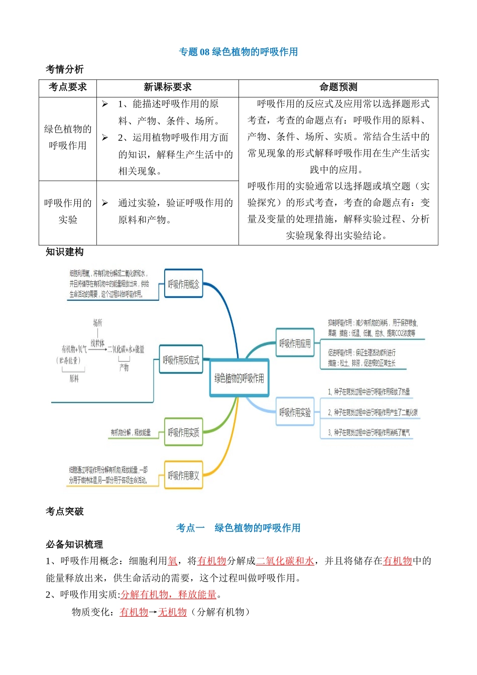 专题08 绿色植物的呼吸作用（讲义）_中考生物.docx_第1页