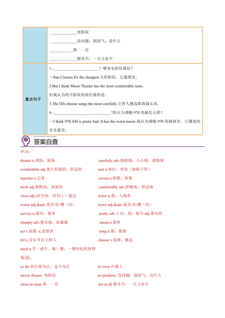 八年级英语上册 同步培优    Unit 4 Section A（人教版）（解析版）_八年级上册_八年级上册.pdf_第2页