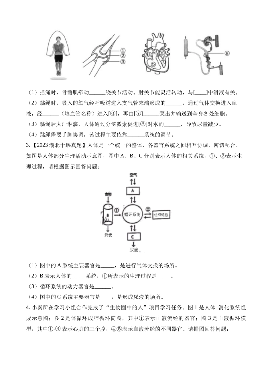 专题20 人体生理综合考查（第1期）_中考生物.docx_第3页