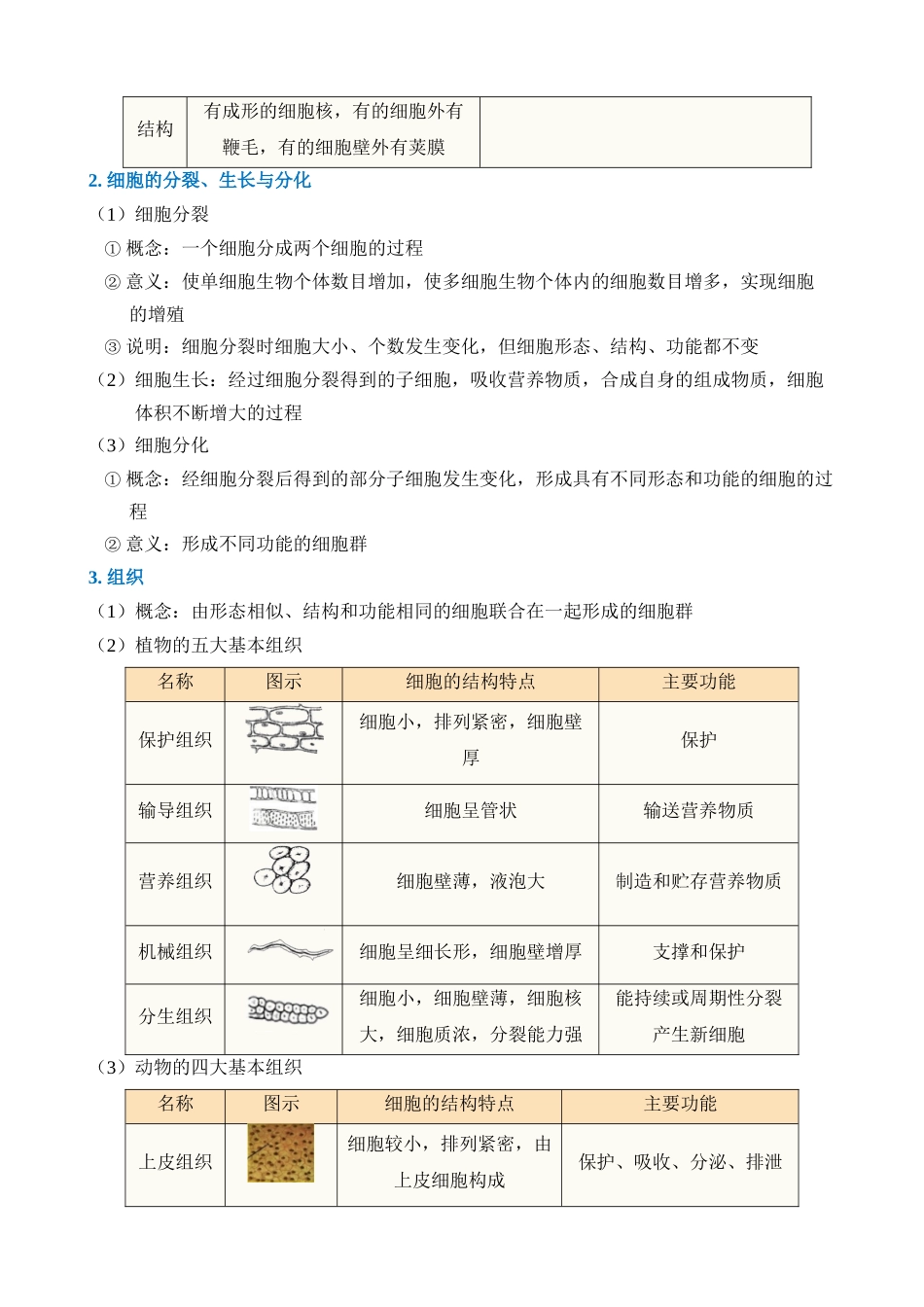 专题15 生命的结构层次_中考科学.docx_第2页