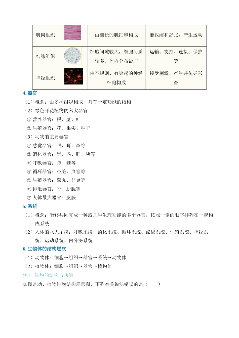 专题15 生命的结构层次_中考科学.docx_第3页