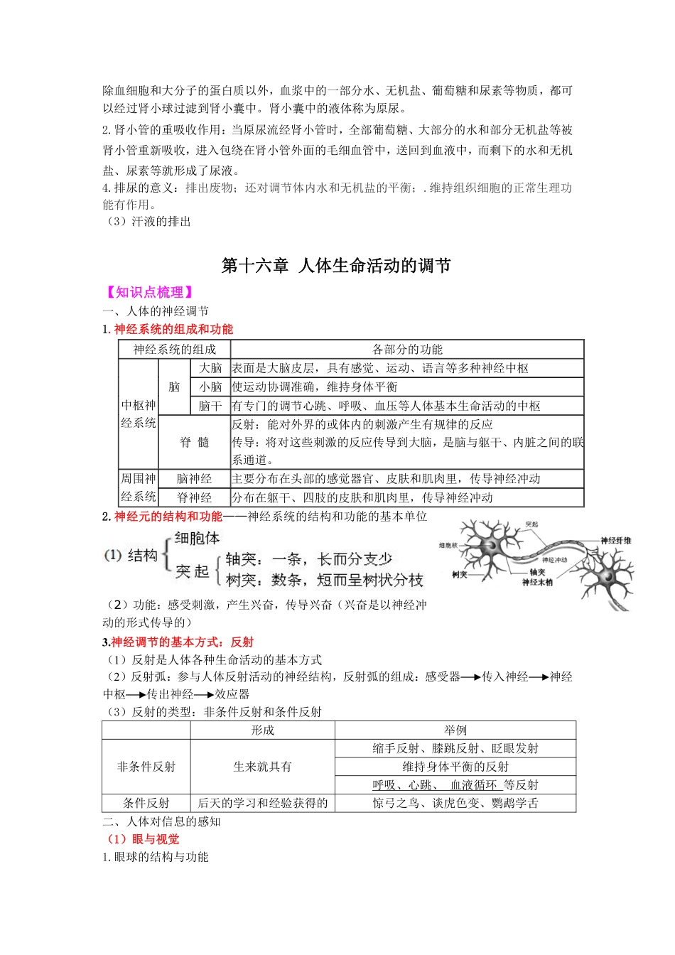 苏科版生物八年级上册知识点梳理_八年级上册_八年级上册.pdf_第3页