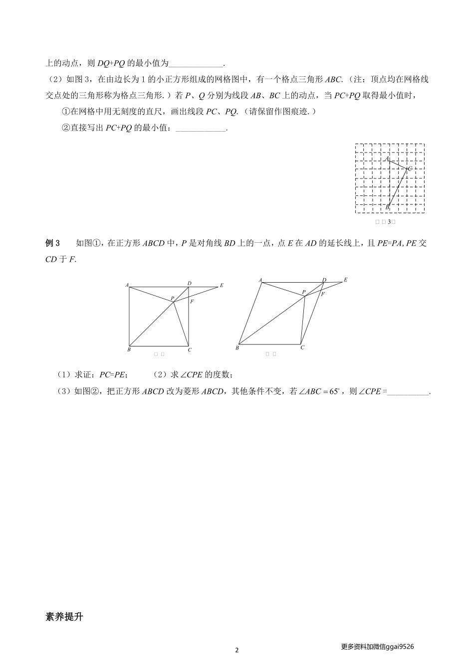 专题04 正方形_八年级下册_八年级数学下册.pdf_第2页