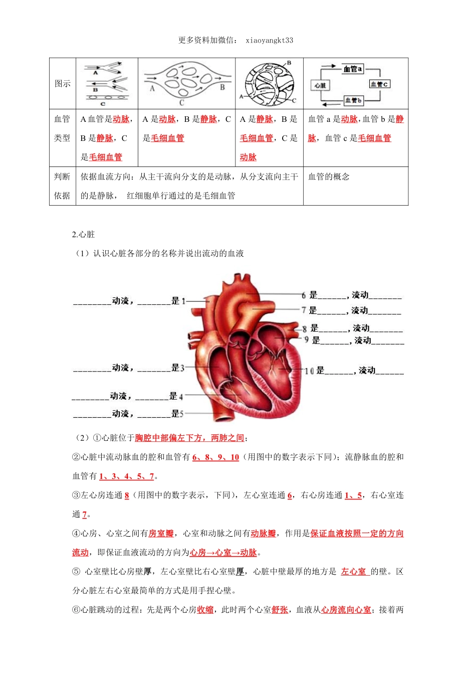 专题11 人体内物质的运输（解析版）_八年级下册_八年级下册生物.pdf_第3页