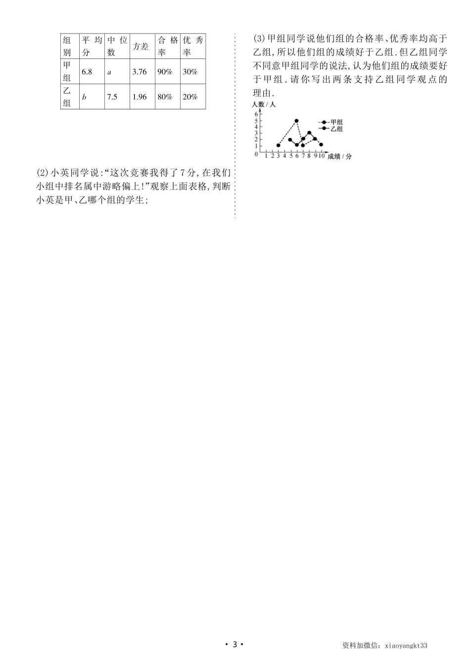 【华师数学】20.3 数据的离散程度(同步练习）_八年级下册_八年级数学下册.pdf_第3页