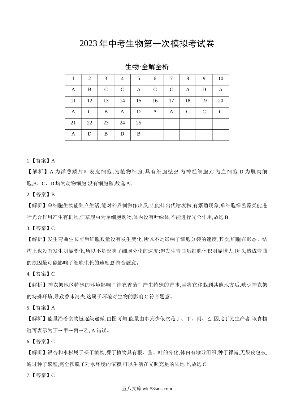 生物（北京专用）（全解全析）_八年级下册生物.docx_第1页