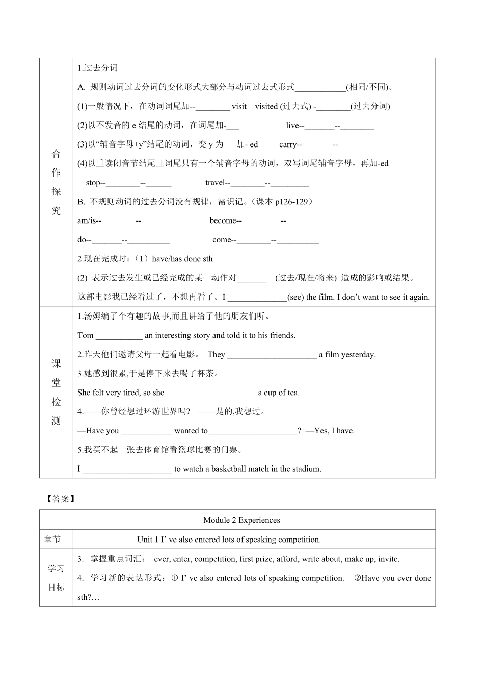 Module 2 Unit 1-2022-2023学年八年级英语下册课后培优分级练（外研版）（解析版）_八年级下册_八年级英语下册.pdf_第2页