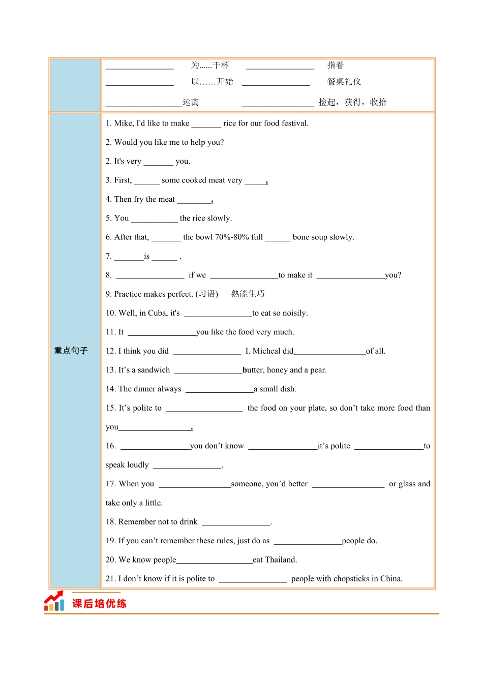 Unit 7 Topic 2 I'm not sure whether I can cook it well.-2022-2023学年八年级英语下册课后培优分级练（仁爱版）（原卷版）_八年级下册_八年级英语下册.pdf_第2页