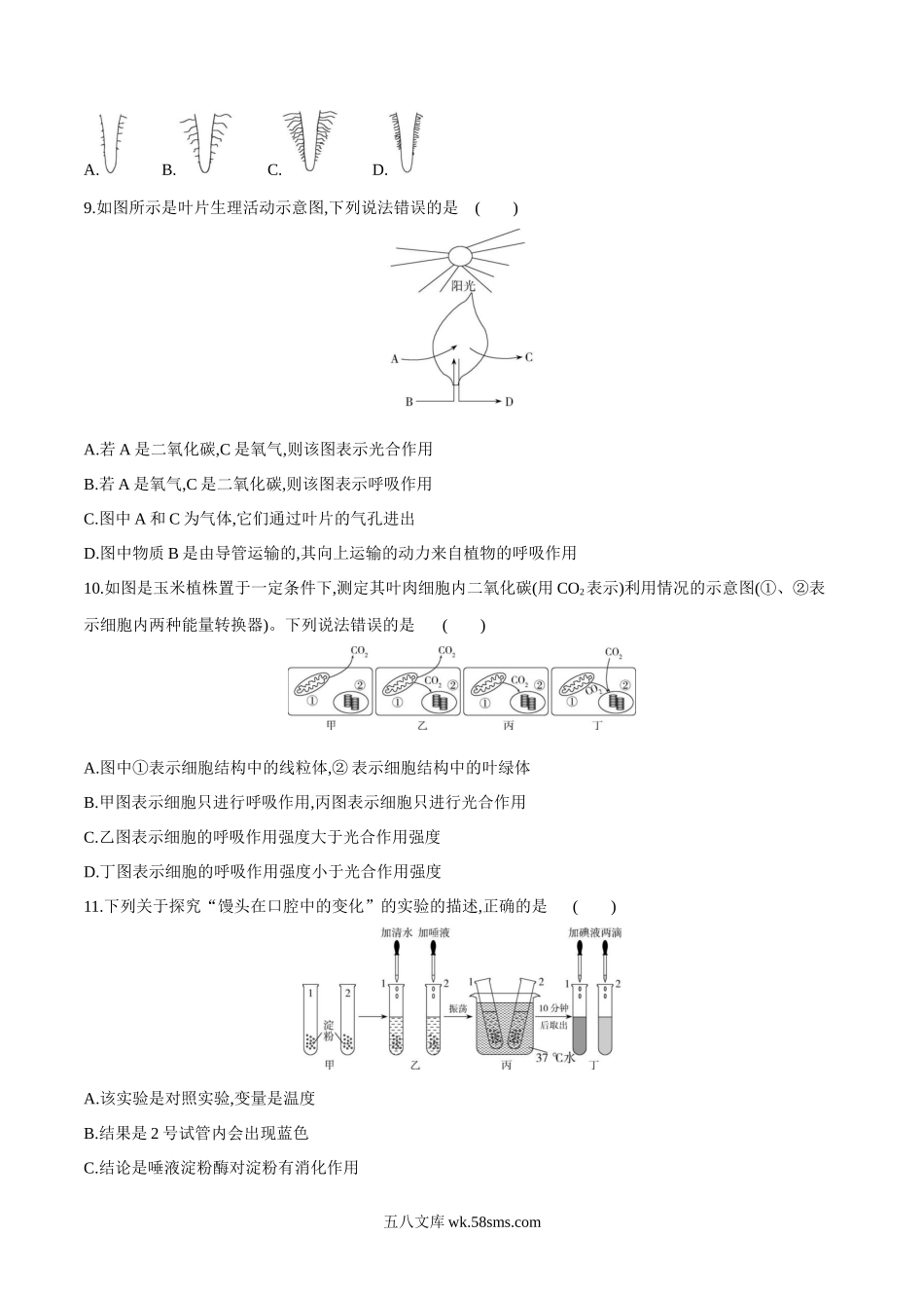 生物（全国通用）（考试版）_八年级下册生物 (1).docx_第3页