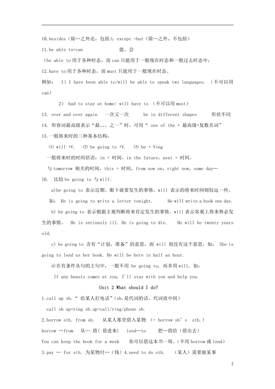 北师大版八年级英语下册知识点总结_八年级下册_八年级英语下册.pdf_第2页