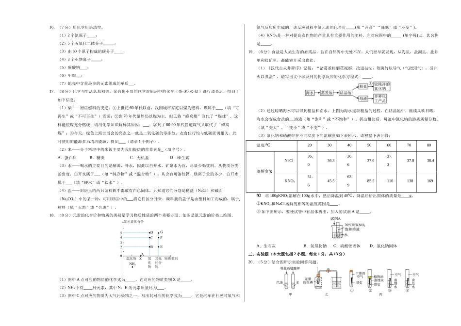 化学（全国通用）（考试版A3）_九年级下册.docx_第3页