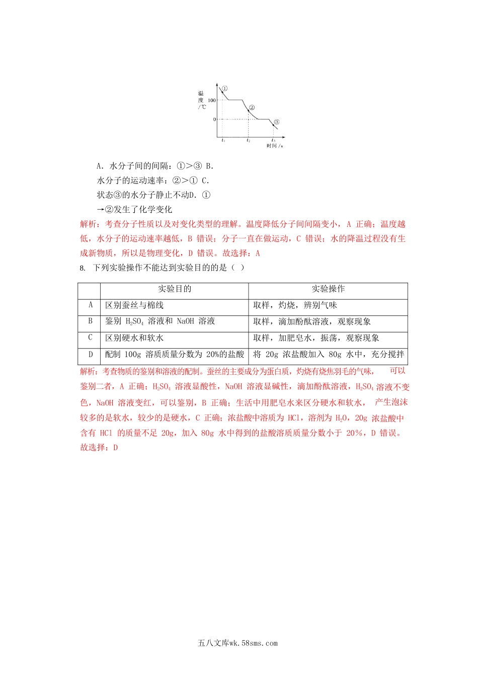 福建省2019年中考化学真题试题（含解析）_九年级下册.doc_第3页