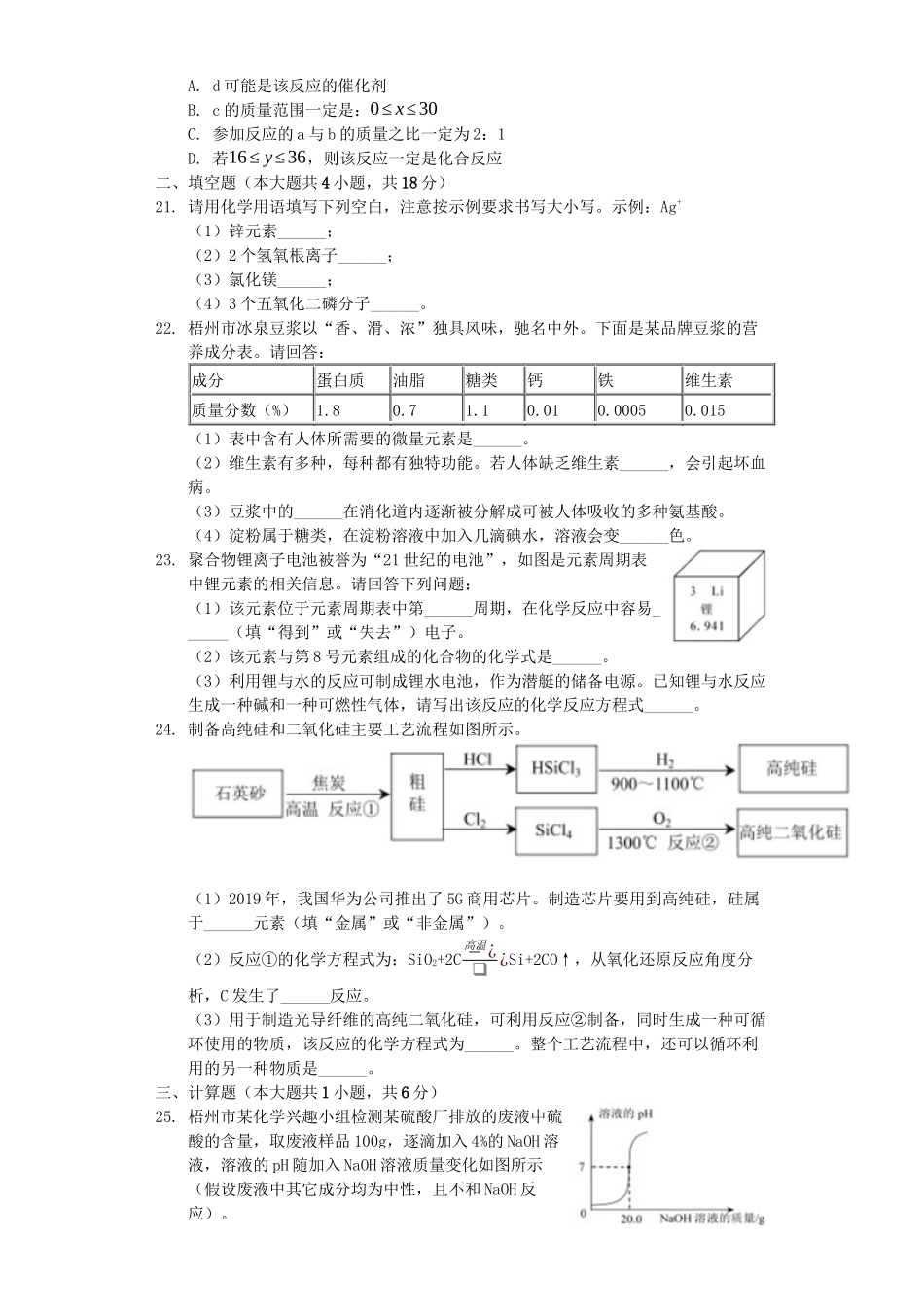 广西梧州市2019年中考化学真题试题（含解析）_九年级下册.docx_第3页