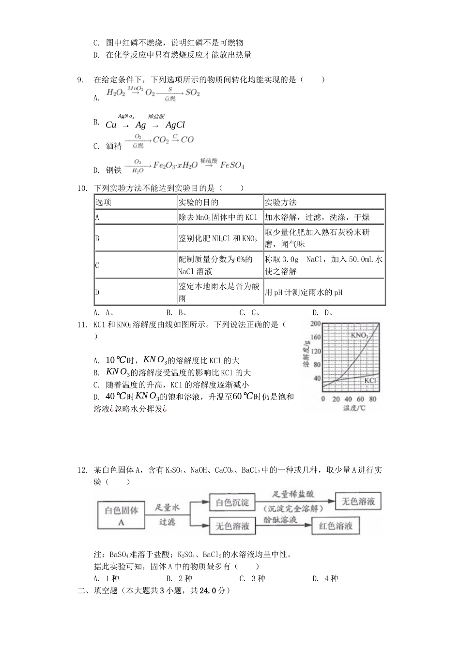 江苏省连云港市2019年中考化学真题试题（含解析）_九年级下册.docx_第2页