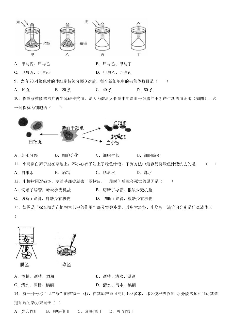 生物试题07_七年级上册.docx_第2页