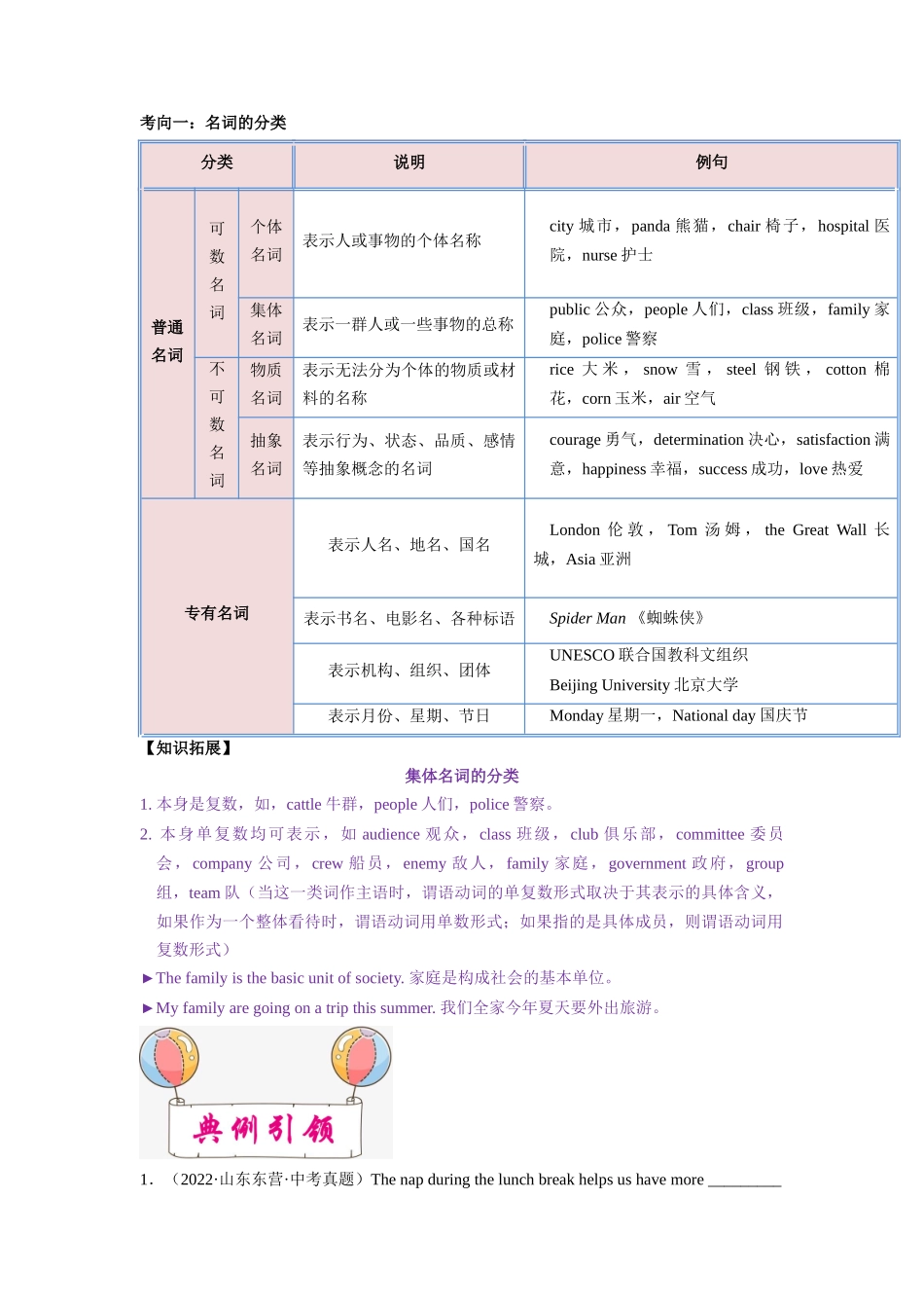 考点02 名词-备战2023年中考英语一轮复习考点帮（全国通用）（解析版）_九年级下册.docx_第3页