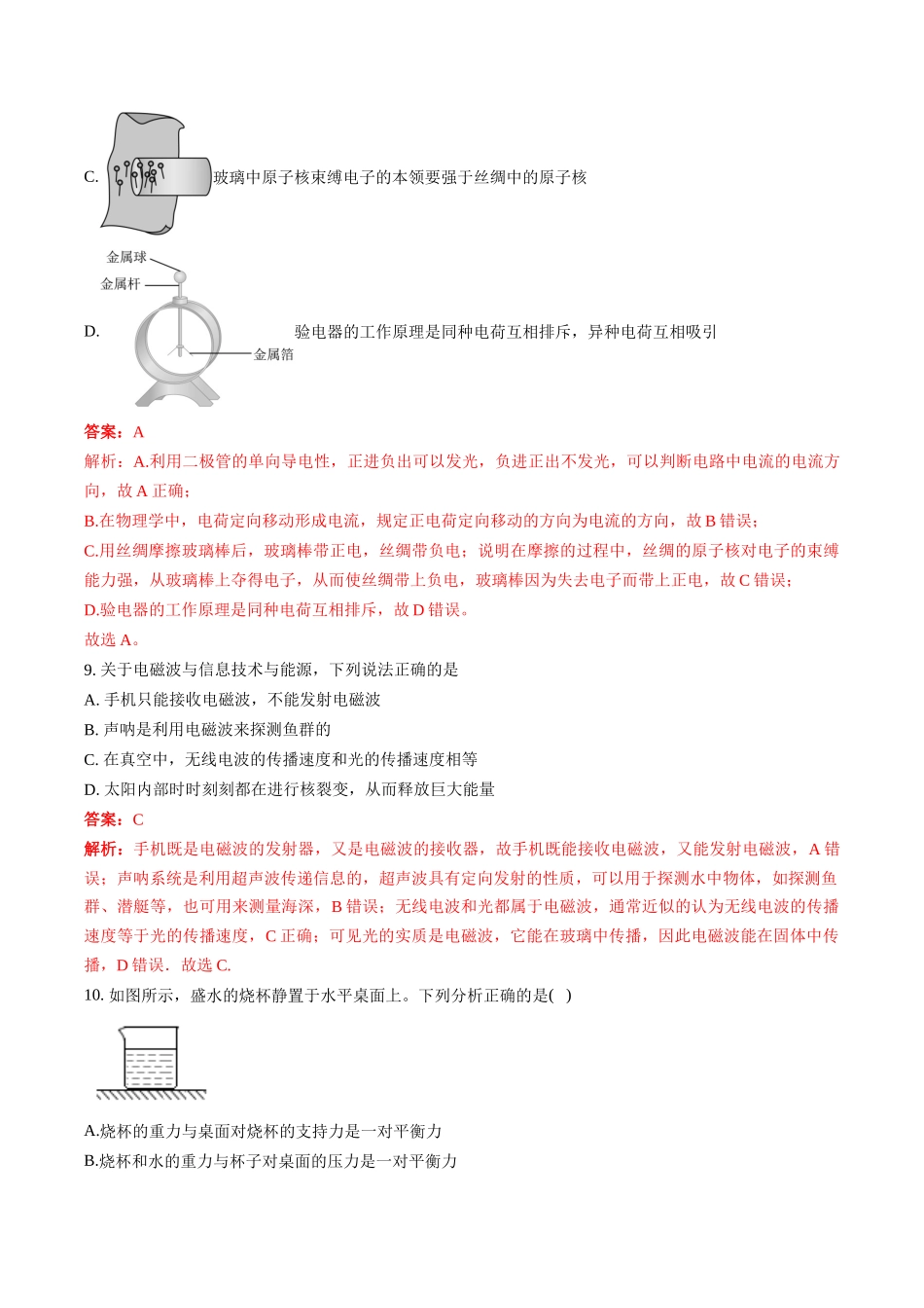 物理（考试版A4）（解析版）_九年级下册.docx_第3页