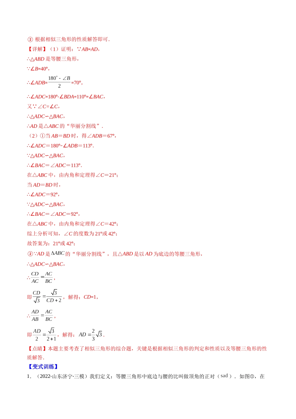 专题12 新定义型几何图形综合问题（重点突围）(解析版)_九年级下册.docx_第2页