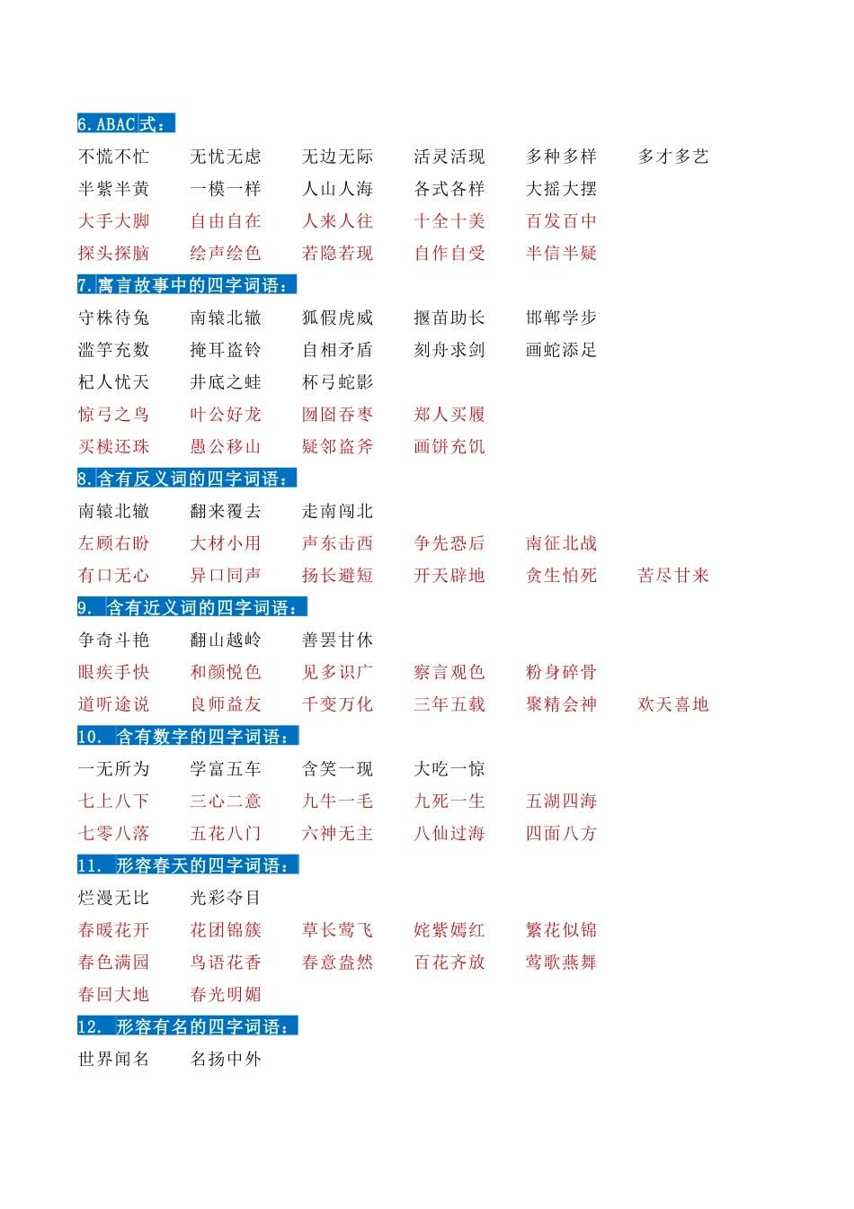 小学三年级下册三（下）语文ABB AABC 等词语积累.docx_第2页