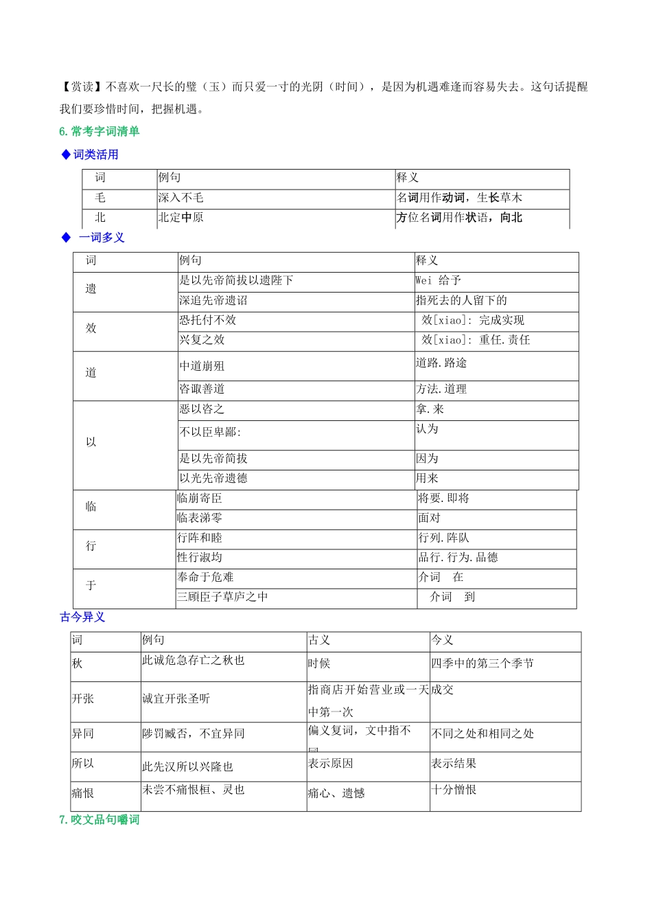 第25篇《出师表》（解析版）-【教考衔接】初中语文部编版教材33篇课内文言文之课课过关练_九年级下册.pdf_第2页