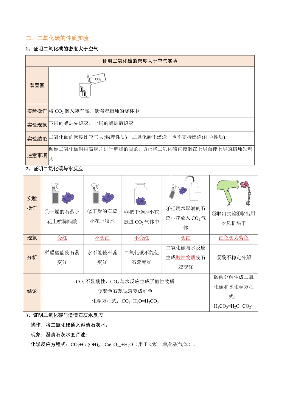 专题6 物质的性质实验（解析版）_九年级下册.pdf_第2页