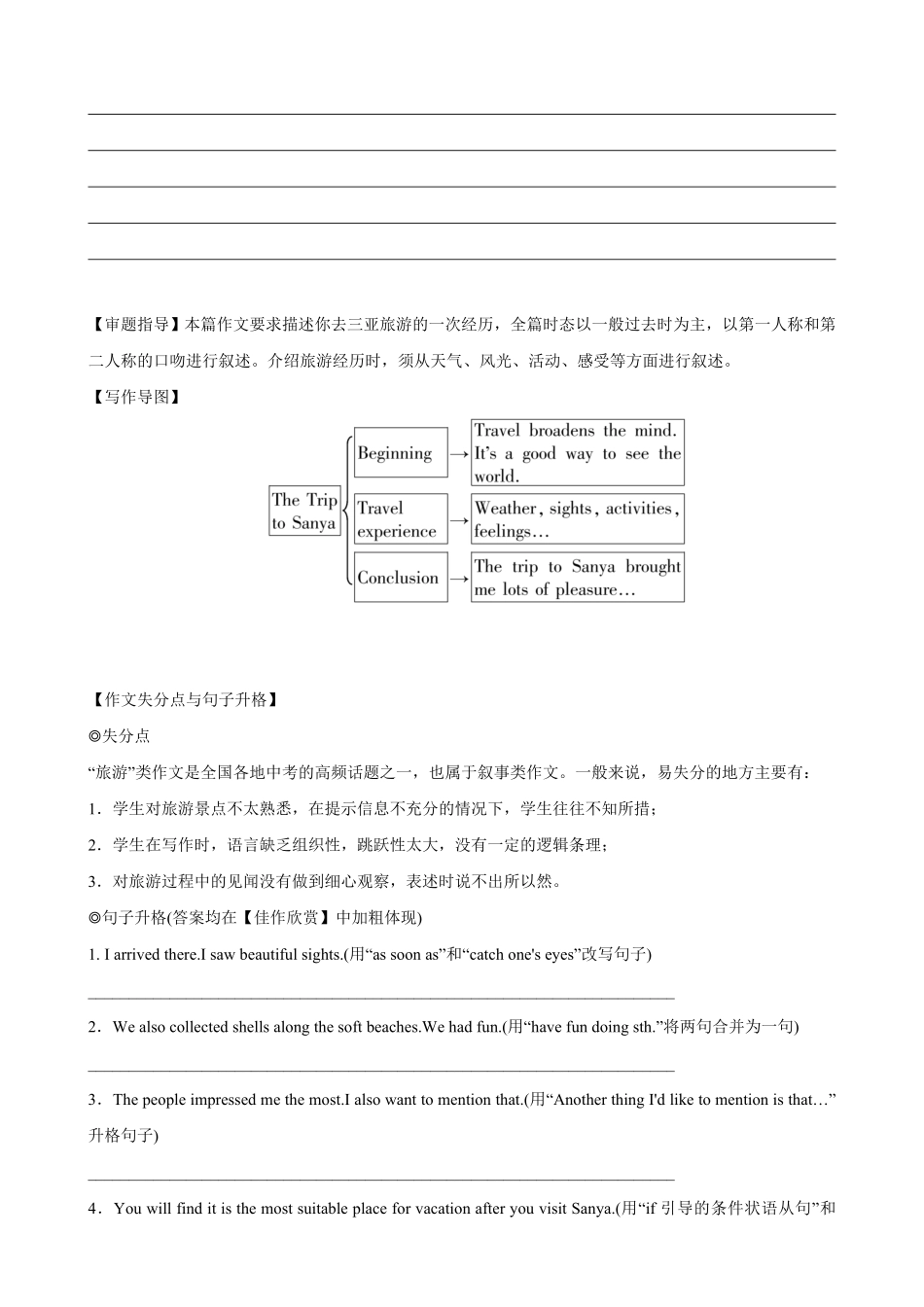 专题15.旅游与交通(词汇+句式+范文)-2024届中考英语作文复习素材（解析版）_九年级下册.pdf_第3页