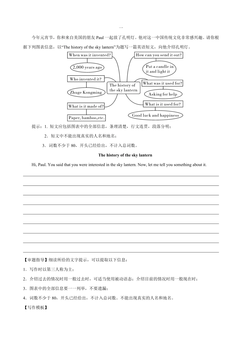 专题19.历史与社会(词汇+句式+范文)-2024届中考英语作文复习素材（解析版）_九年级下册.pdf_第2页