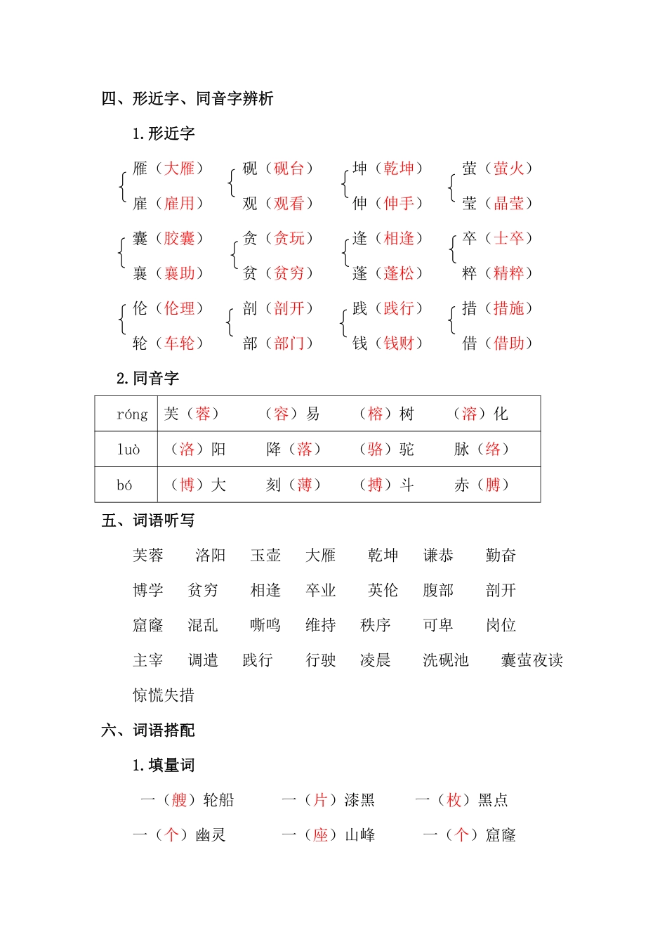 小学四年级下册复习资料丨部编版四年级下第七单元复习重点.pdf_第2页