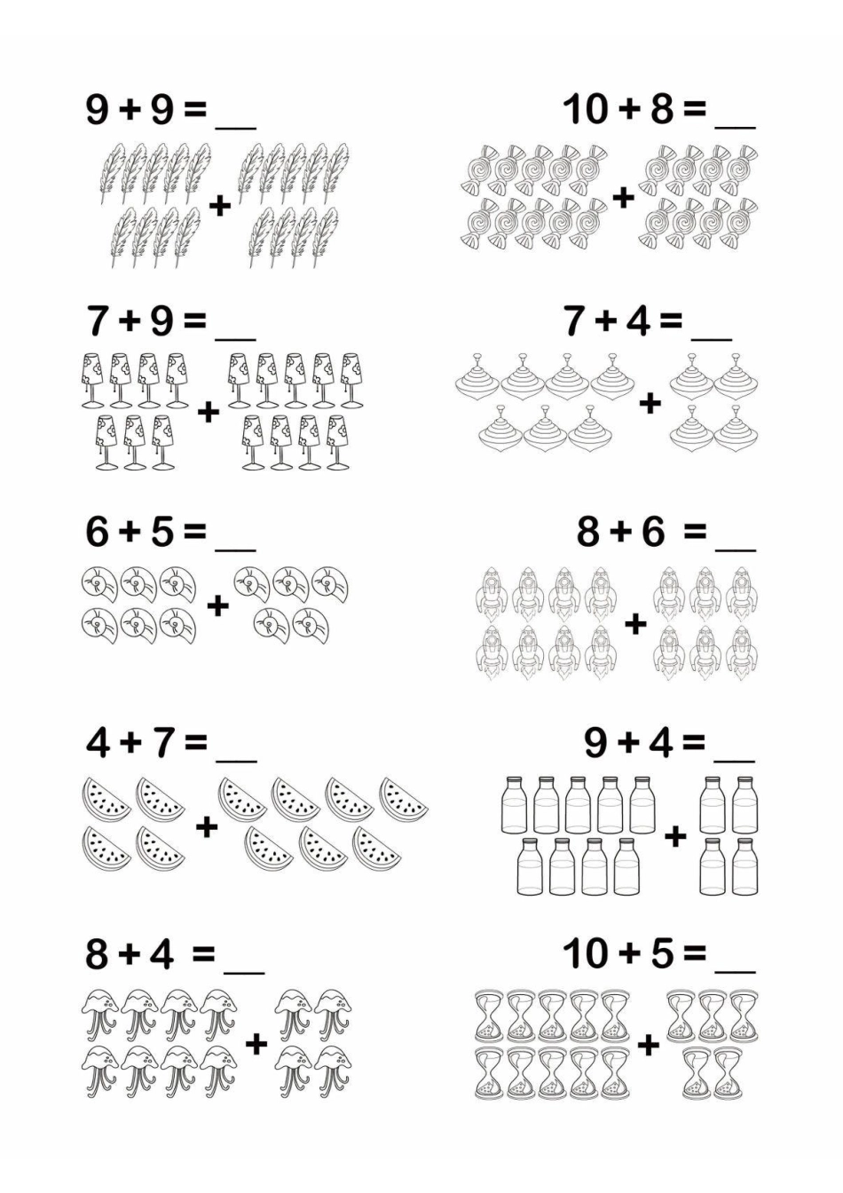 小学一年级上册幼小衔接简易数学计算.pdf_第3页