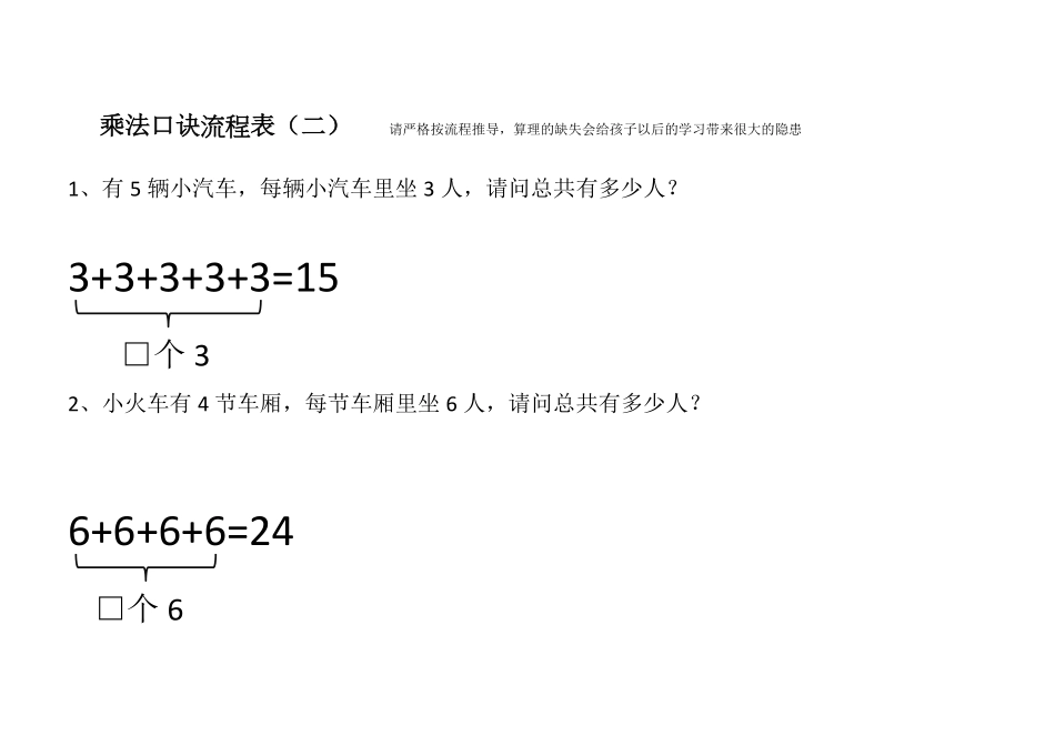 小学一年级上册乘法口诀流程表(1) (1).pdf_第2页