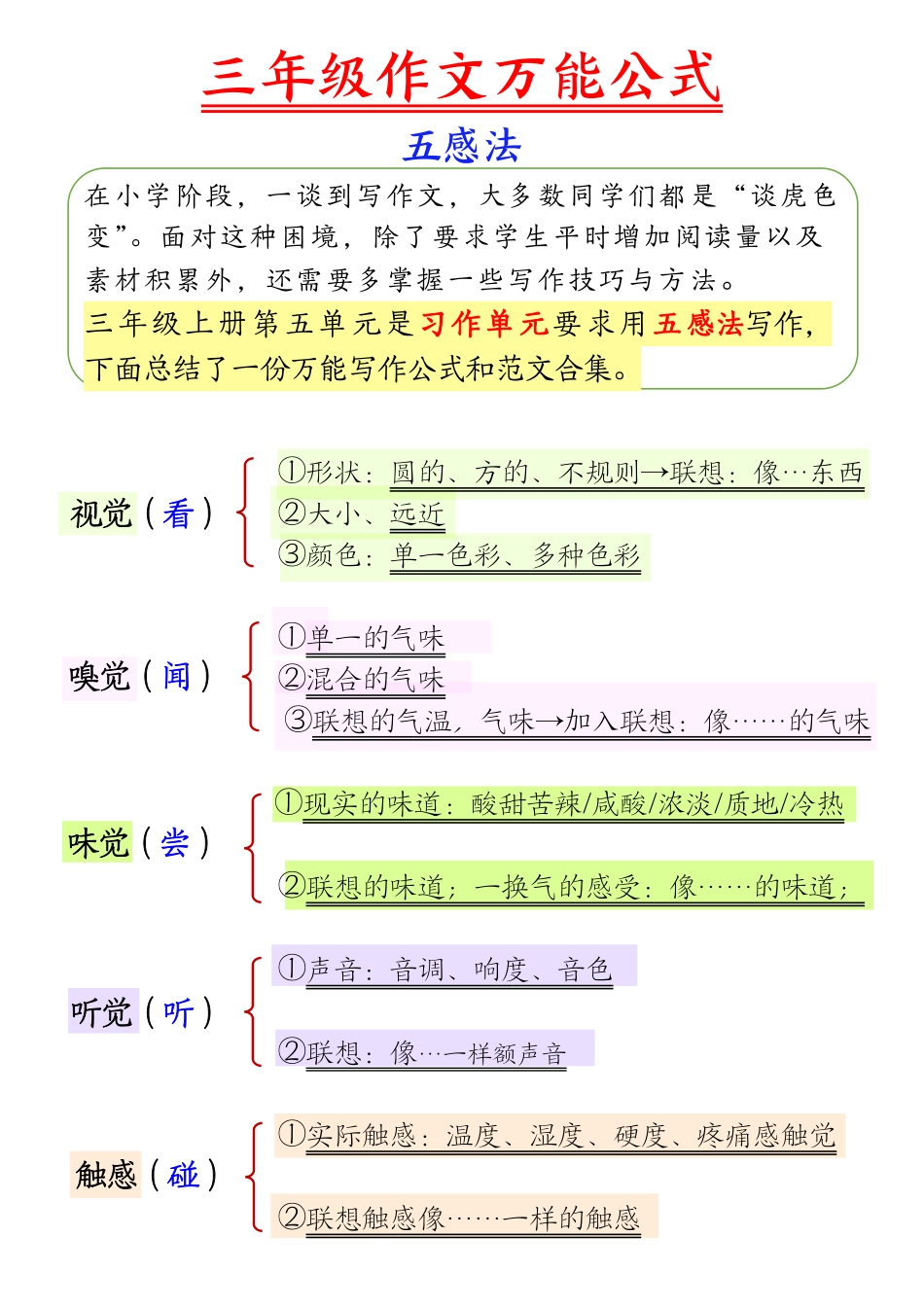 小学三年级上册11.21【作文万能公式】三上语文.pdf_第1页