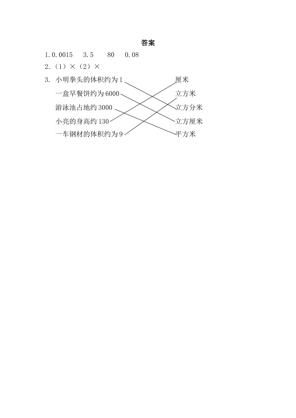 小学五年级下册3.7 体积单位间的换算.doc_第2页