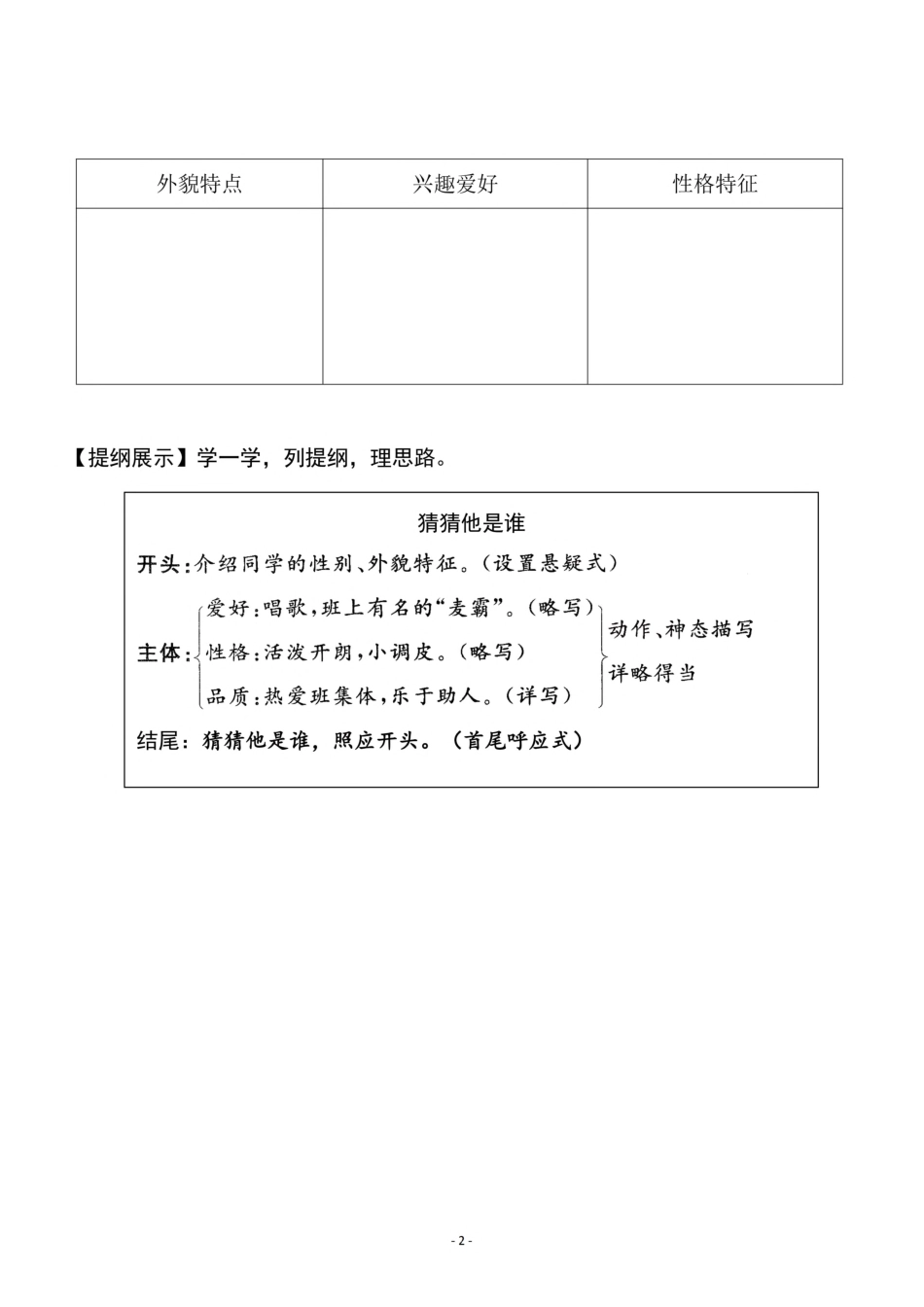 小学三年级上册三（上）《第1单元 习作指导》一课一练.pdf_第2页