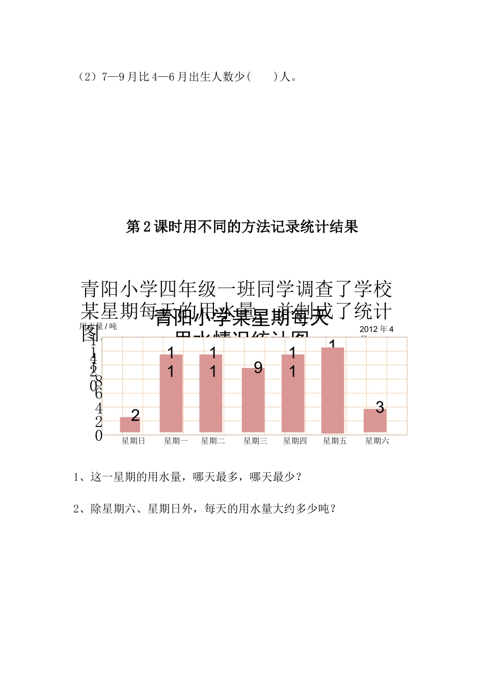 小学二年级上册二（上）冀教版数学六单元课时：1.docx_第2页