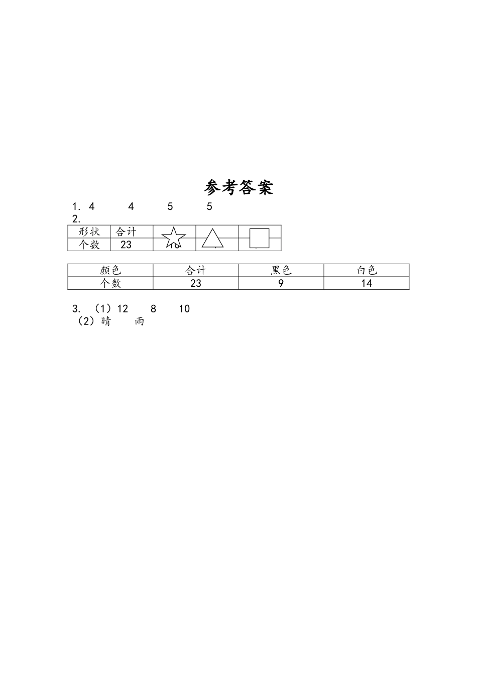 小学二年级下册8.1 简单的数据收集与分类整理.doc_第2页