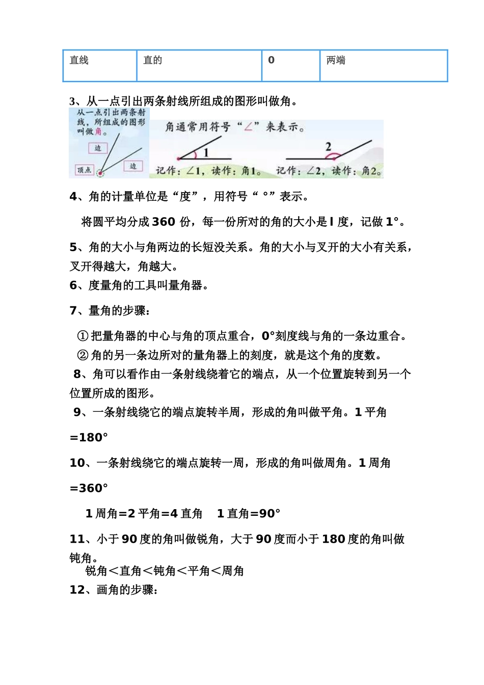 小学四年级上册四年级数学上册  知识点归纳及易错题.doc_第3页