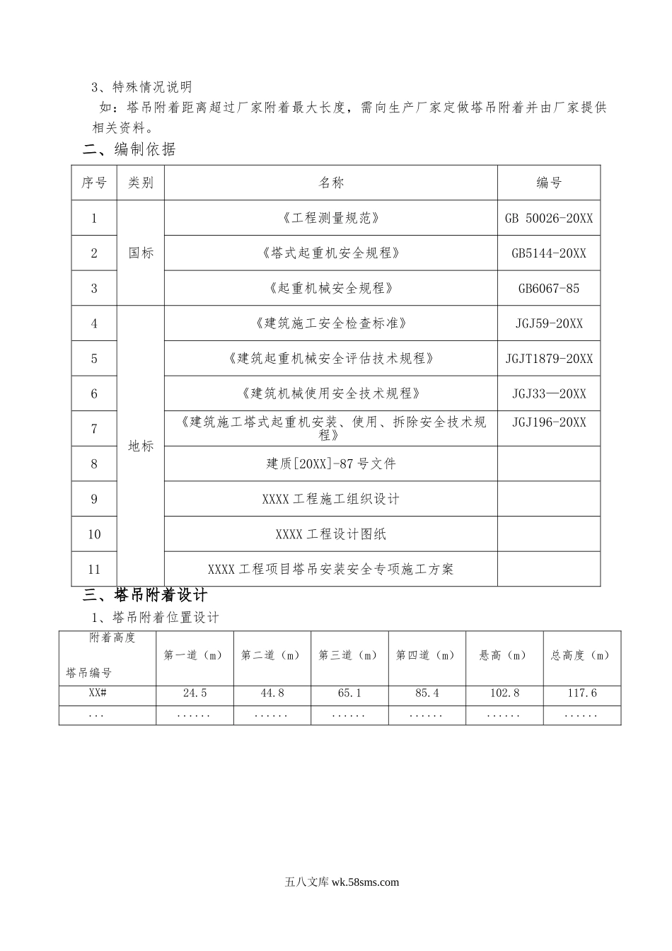 塔吊附着安全专项施工方案（模板） (1).doc_第3页