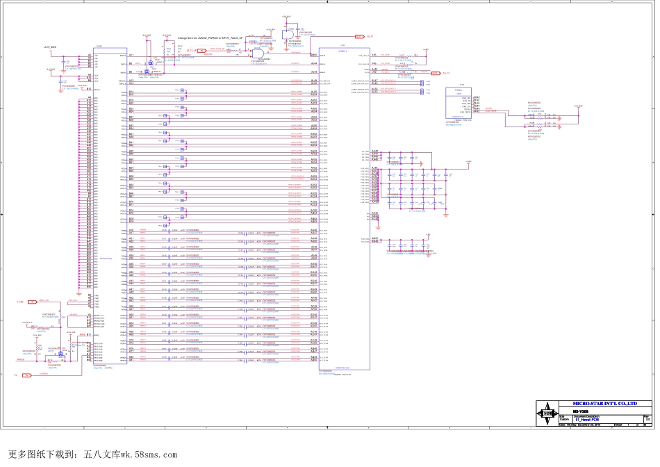 显卡电路图纸_MSI Radeon R9 290 (R9 290 GAMING 4G) MS-V308 Rev2.2_显卡电路图.pdf_第1页