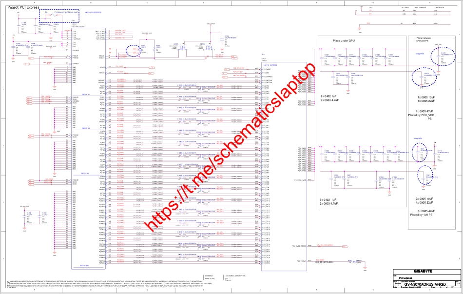 显卡电路图纸_Gigabyte RTX 3070 gigabyte _GV-N3070AORUS_M-8GD_PG142-B00_Rev_1.0 PDF_显卡电路图.pdf_第3页